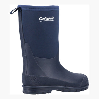 Kids Cotswold Hilly Neoprene Wellingtons - Blue