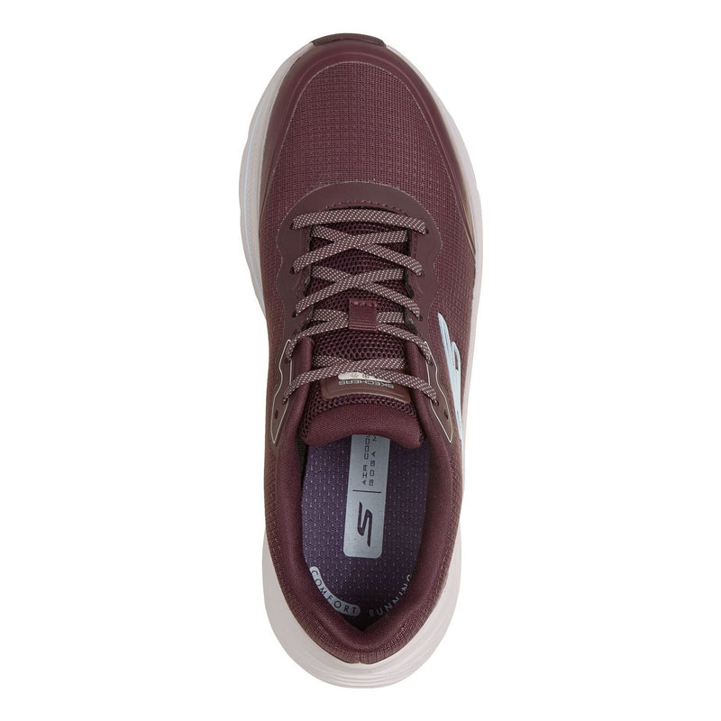 Womens Skechers 129056 Go Run Consistent 3 - Streamhaven Burgundy Waterproof Trainers - Burgundy