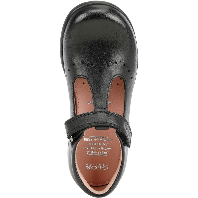 Junior Girls Geox Naimara School Shoes - Black
