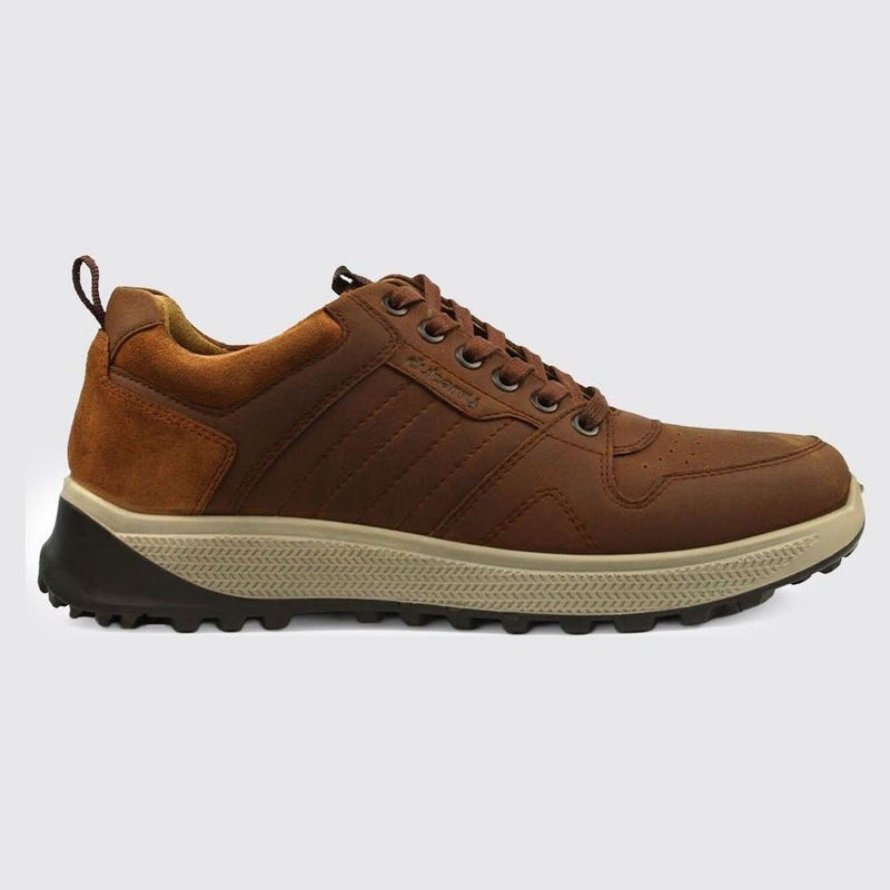 Mens Dubarry Summit Leather Trainers - Brown