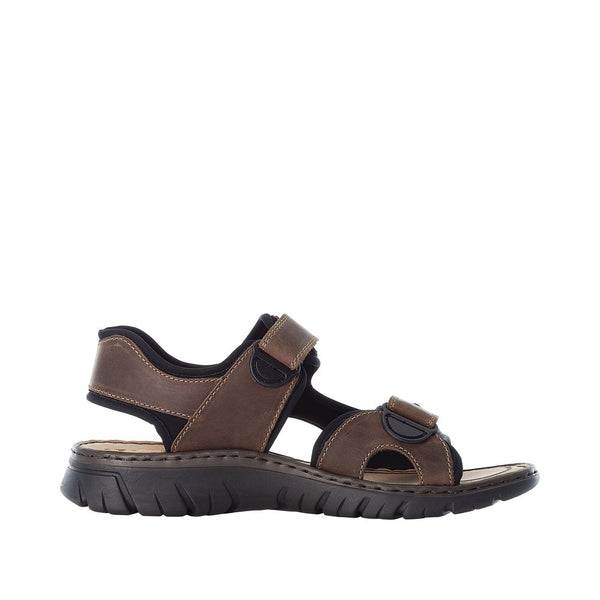 Mens Rieker 26761 Brown Sandals - Brown