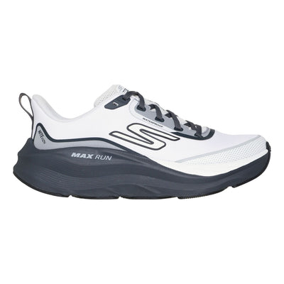 Womens Skechers 129203 Max Cushioning Max Run - Vorteza Waterproof Trainers - White / Charcoal