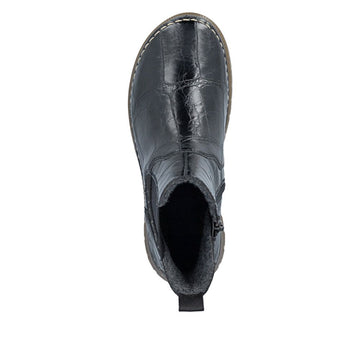 Womens Rieker 53651 Black Boots - Black