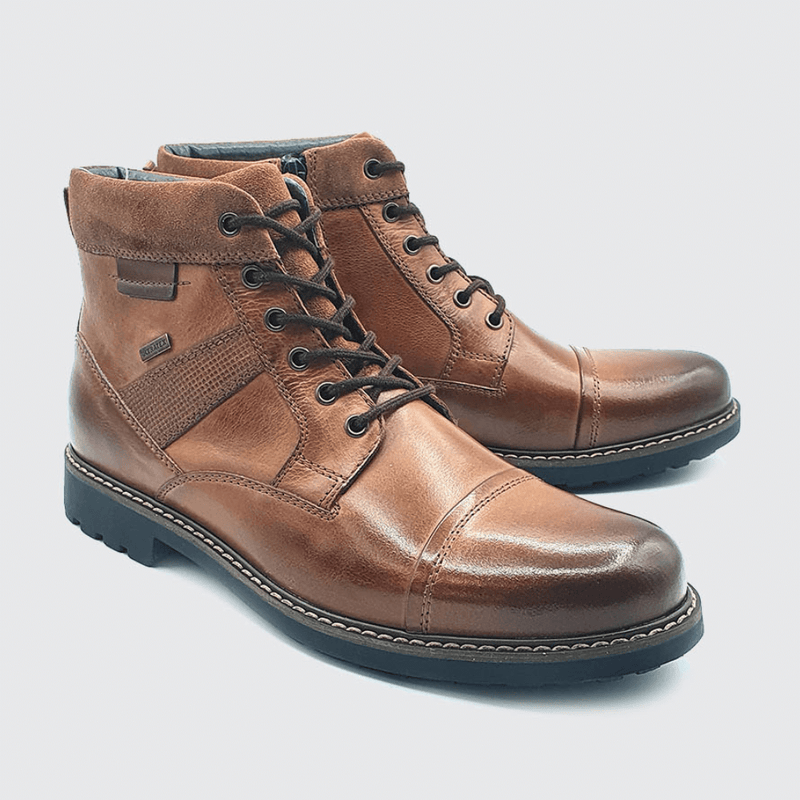 Dubarry Mens Savoy Tan Lace Up Ankle Boots - Tan