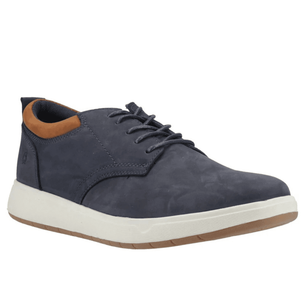 Mens Hush Puppies Bowen Nubuck Lace Up Shoes - Navy