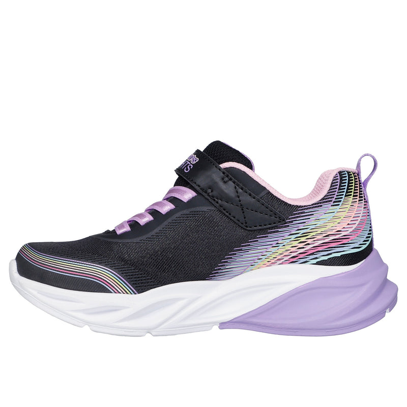 Girls Skechers 303709L Black Cosmic Glow Trainers - Junior - Black