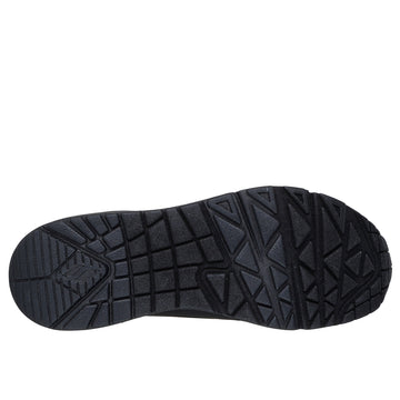 Womens Skechers 177093 Bubble Heel Trainer - Black Uno Leopard - Black