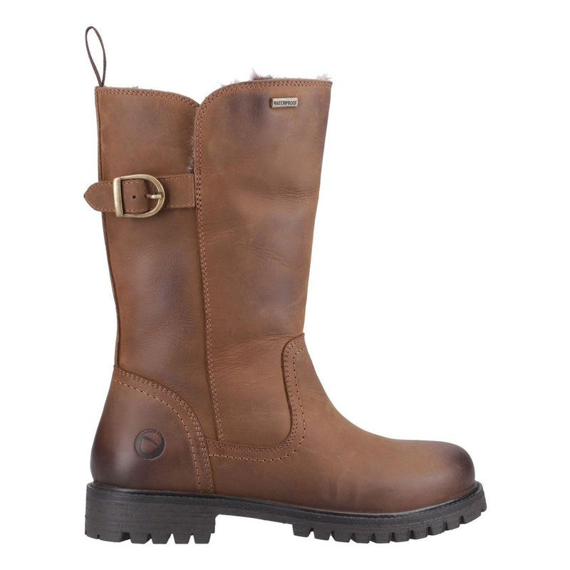 Womens Cotswold Winchcombe Long Boots - Tan