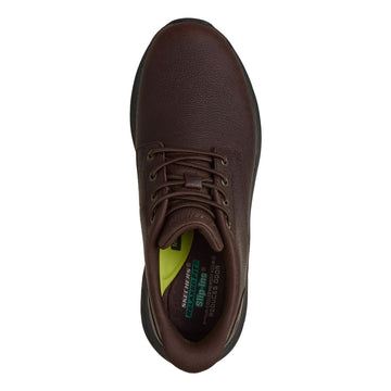Mens Skechers Pollard - Colt Slip-Ins Casual Shoes - Red Brown