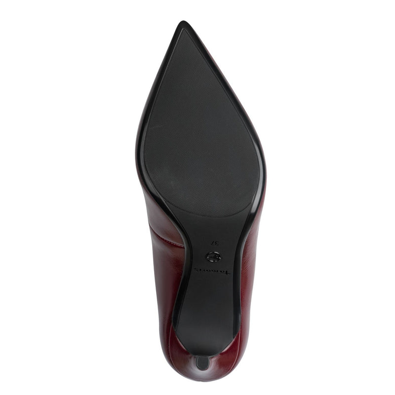 Womens Tamaris 22480 Court Shoes - Merlot
