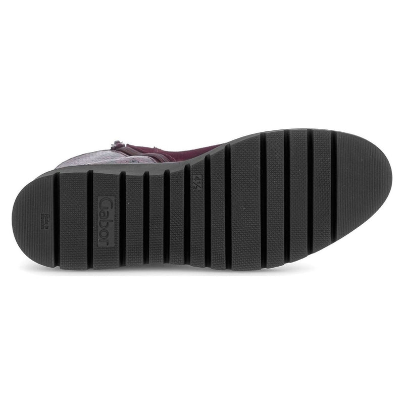 Womens Gabor 8015 Ankle Boots - Mulberry