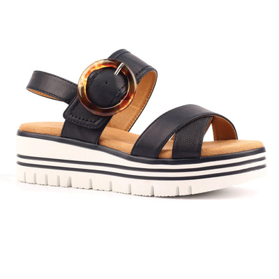Womens Lunar JLB011 Elise Sandals - Navy