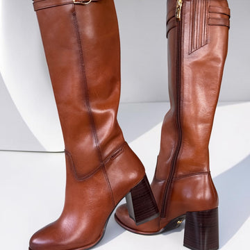 Womens Tamaris 25547 Long Boots - Cognac