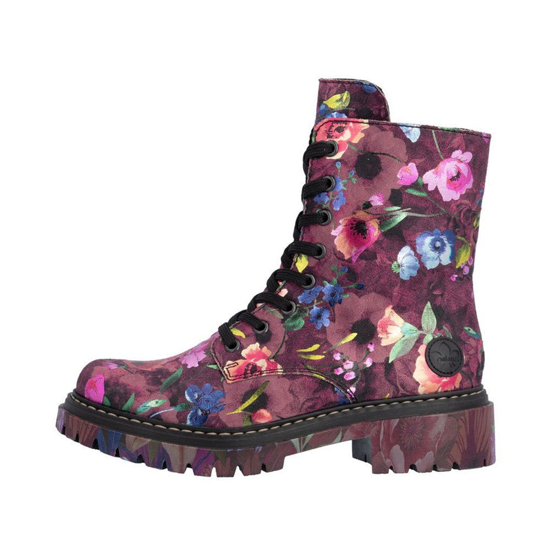 Womens Rieker 72627 Pink Boots - Pink