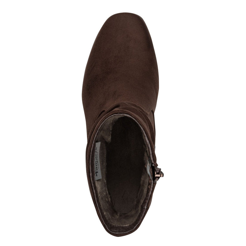 Womens Tamaris 85301 Ankle Boots - Mocca
