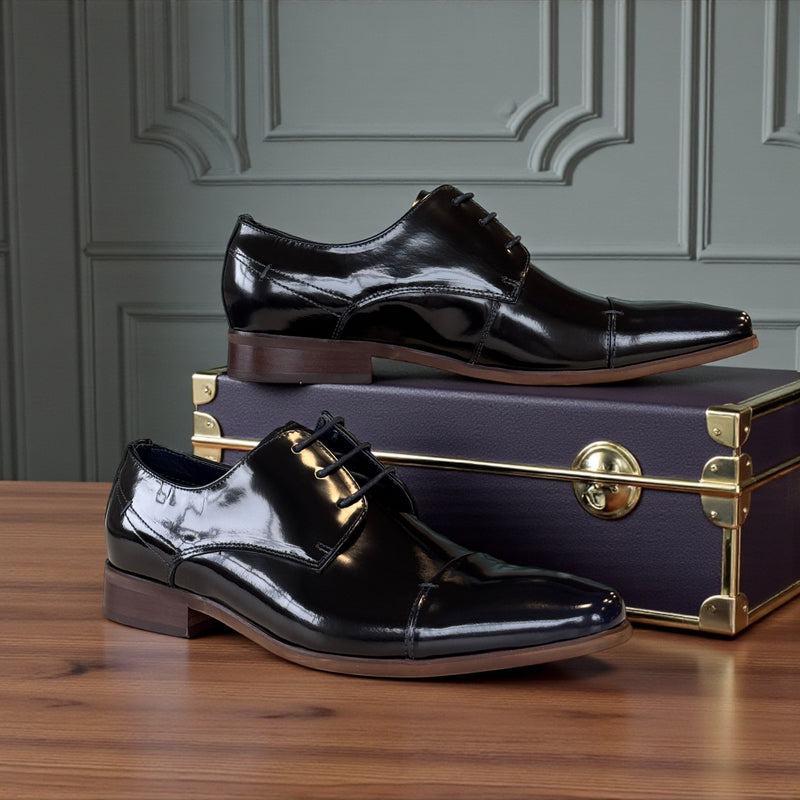 Mens Escape Velvit Elvis Formal Lace-up Shoe - Marine