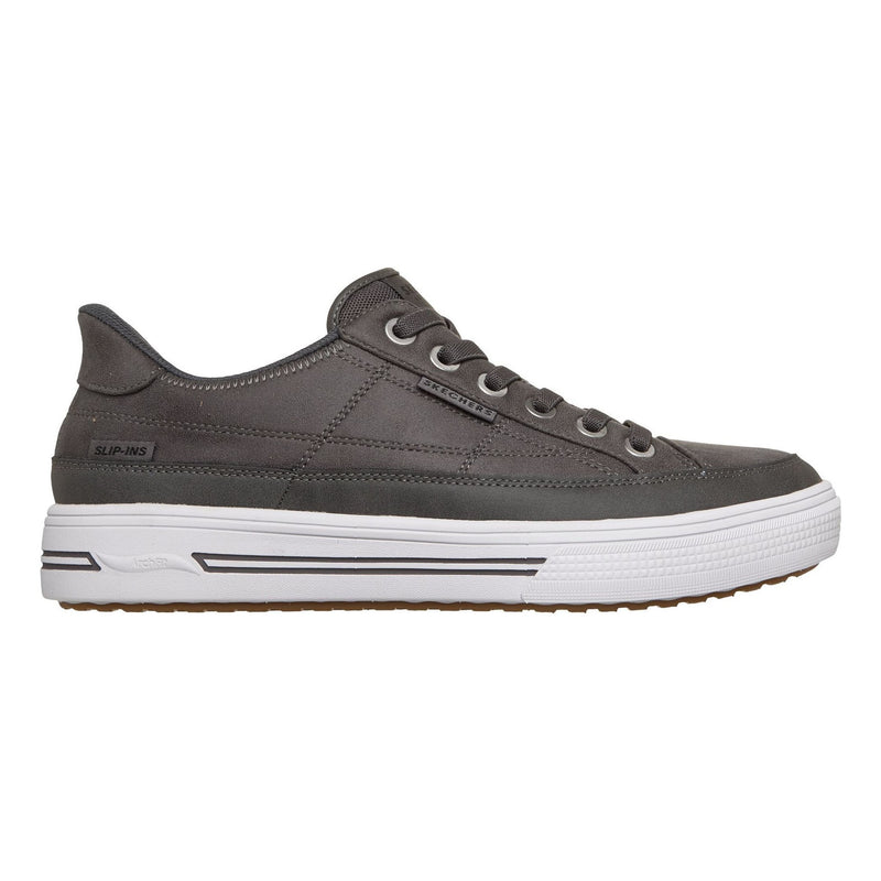 Mens Skechers Arch Fit Arcade - Join Ya There Slip-Ins Casual Shoes - Charcoal