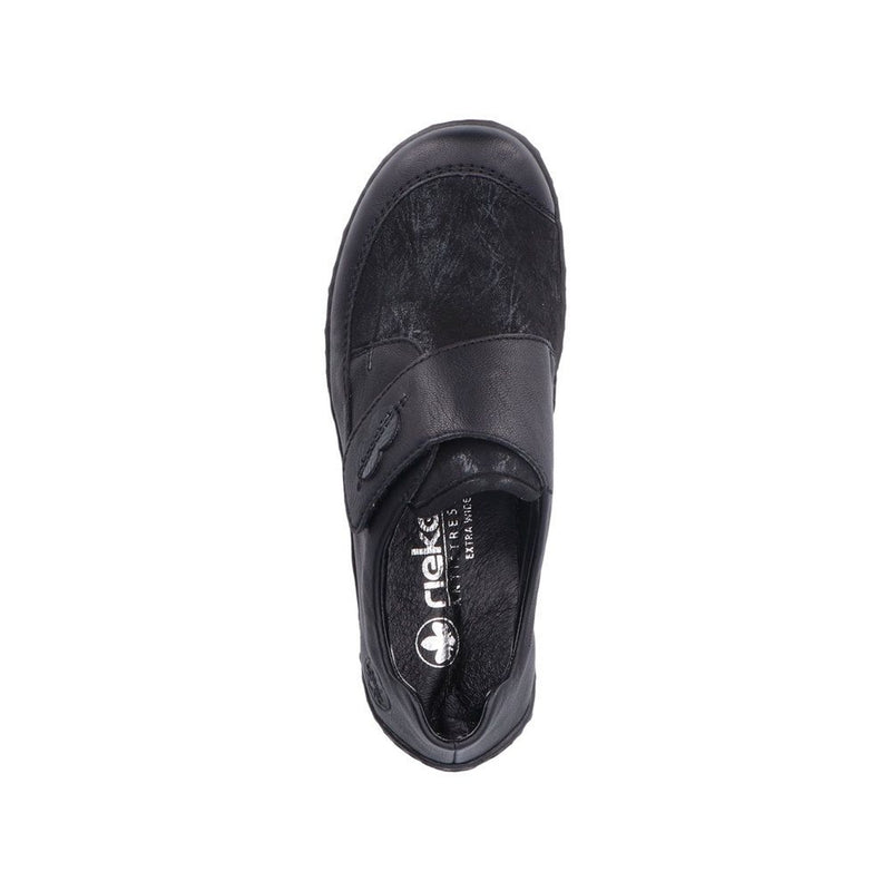 Womens Rieker 48954 Black Casual Shoes - Black