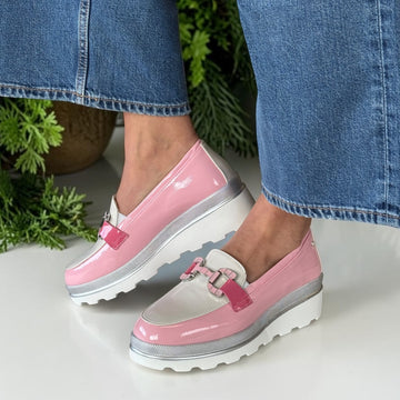 Womens Kate Appleby Bladon Platform Loafers - Cotton Candy