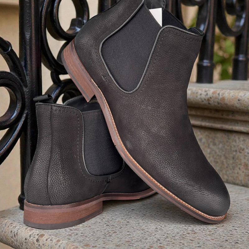 Mens Escape Darnhemp Chelsea Boots - Schwarz
