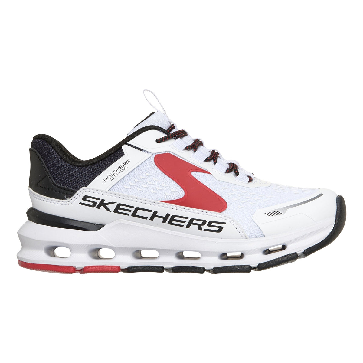 Junior Boys Skechers 404203L Glide-Step Plus White Trainers