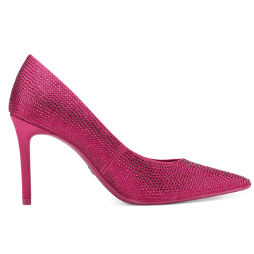 Womens Tamaris Diamante Stiletto Heels - Fuchsia