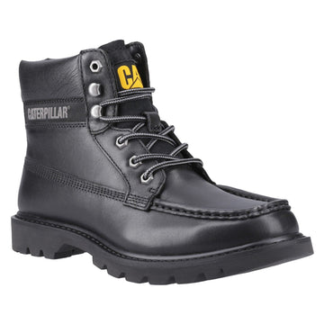 Mens Cat Lifestyle Colorado Moc Toe Black Boots - Black