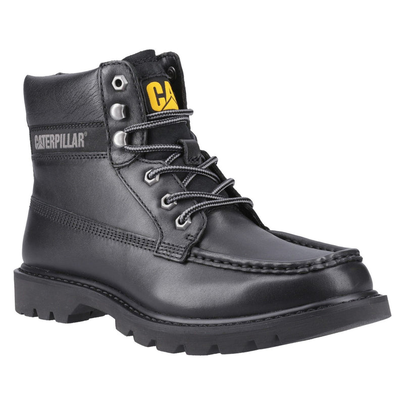 Mens Cat Lifestyle Colorado Moc Toe Black Boots - Black