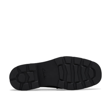 Girls Clarks Lauryl Tassel School Shoes - Black