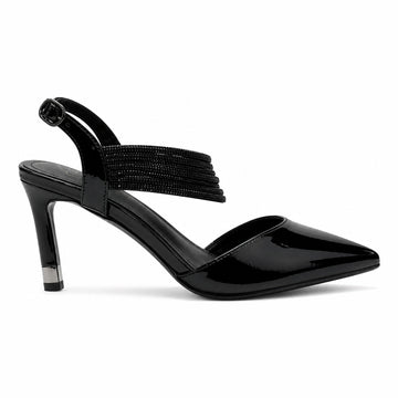 Womens Kate Appleby Wishaw Schwarz Patent Slingback Heels - Schwarz Patent