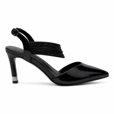 Womens Kate Appleby Wishaw Schwarz Patent Slingback Heels - Schwarz Patent