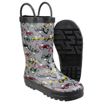 Kids Cotswold Puddle Wellingtons - Digger