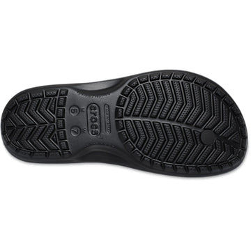 Mens Crocs Crocband Flip Flops - Black Slate Grey