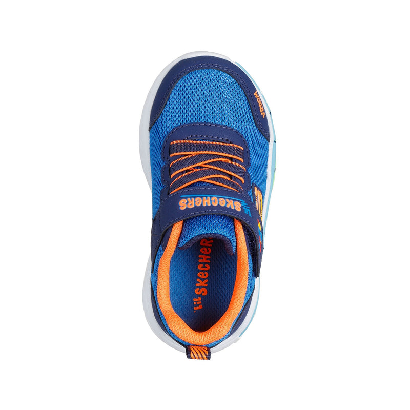 Boys Skechers 407312N Blue Multi Plane Play Scene Trainer - Infant - Blue