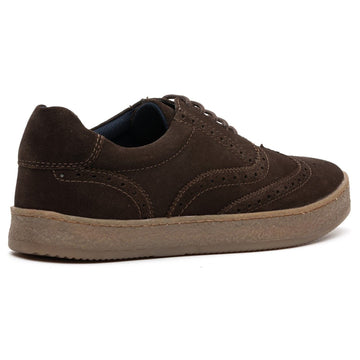 Mens Base London Christo Casual Shoes - Brown