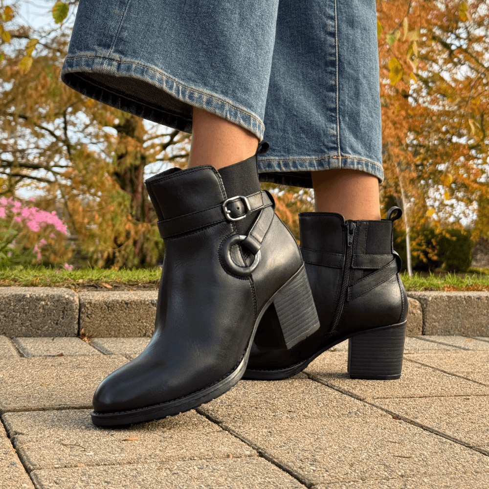 Dubarry Womens Casha Heeled Ankle Boots - Black
