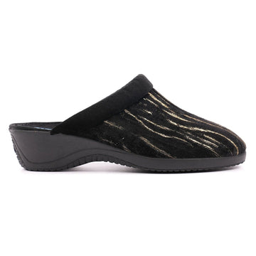 Womens Lunar Glenda Slippers - Black