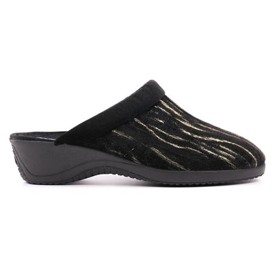 Womens Lunar Glenda Slippers - Black