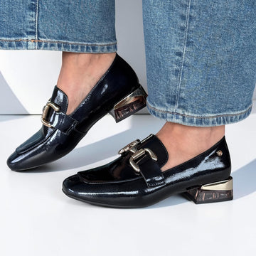Womens Zanni & Co Zuluk Loafers - Cobalt Patent