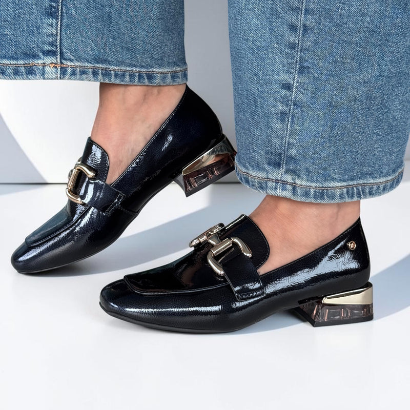 Womens Zanni & Co Zuluk Loafers - Cobalt Patent
