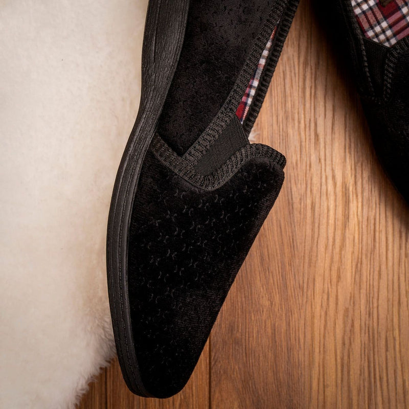Mens Lazy Dogz Tamar II Slippers - Black