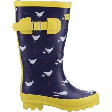 Kids Cotswold Farmyard Junior Chick Wellingtons - Chick