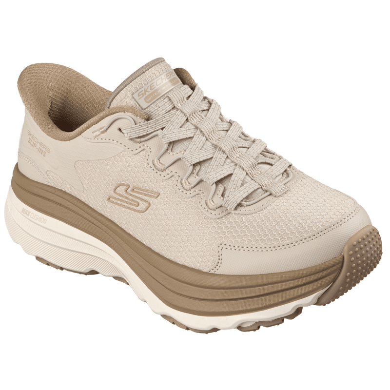 Womens Skechers Slip-ins: Max Cushioning Zirrus Trainers - Tan