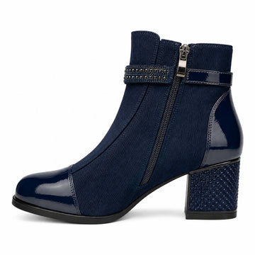 Womens Redz H701 Ankle Boots - Navy