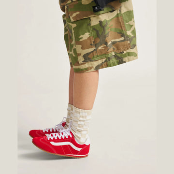 Womens Vans Super Lowpro Trainers - Racing Red