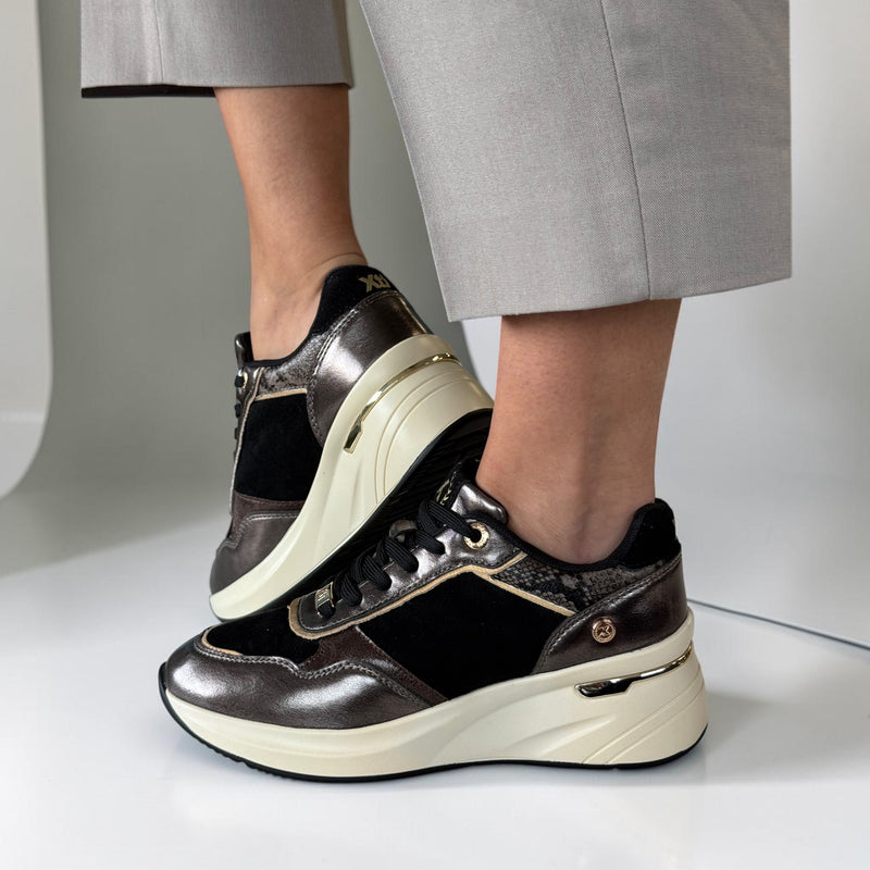 Womens Xti 146383 Trainers - Black