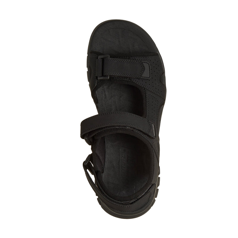 Mens Skechers 205724 Soft Velcro Wagner Sandal - Black