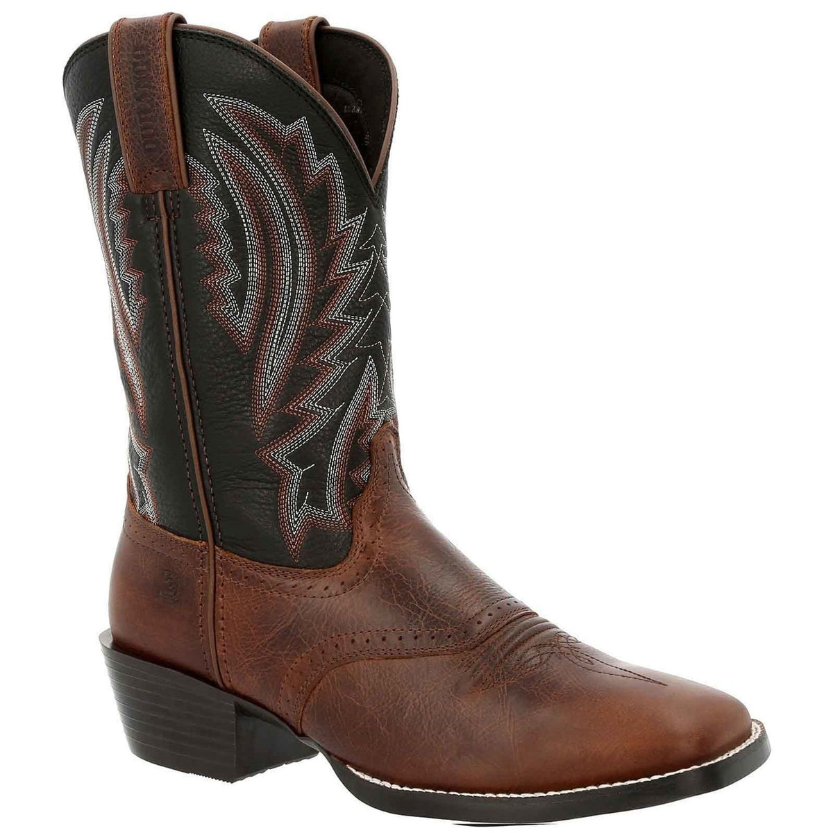 Mens Durango Westward Dark Chestnut and Black Onyx Boots