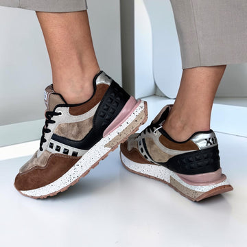 Womens Xti 146110 Beige Trainers - Beige