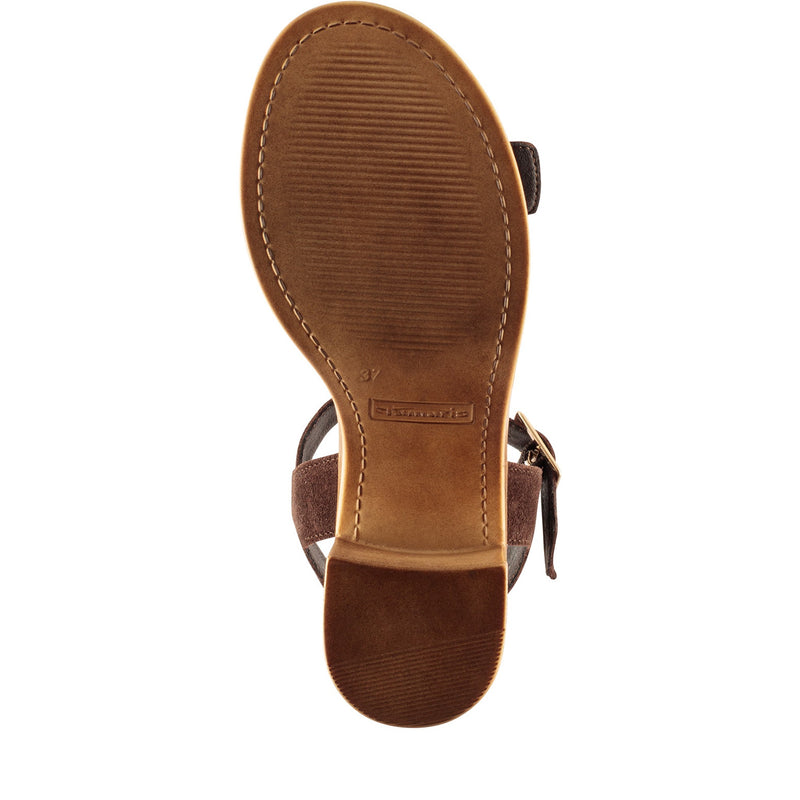 Womens Tamaris 28303 Heeled Sandals - Mocca